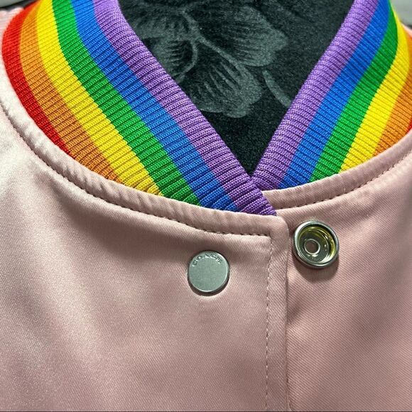 COACH RAINBOW SOUVENIR JACKET limited edition. Celebrating the LGBTQ Medium NWT - Picture 10 of 16